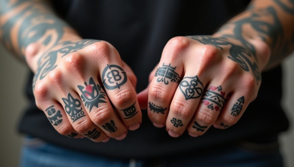 finger tattoos