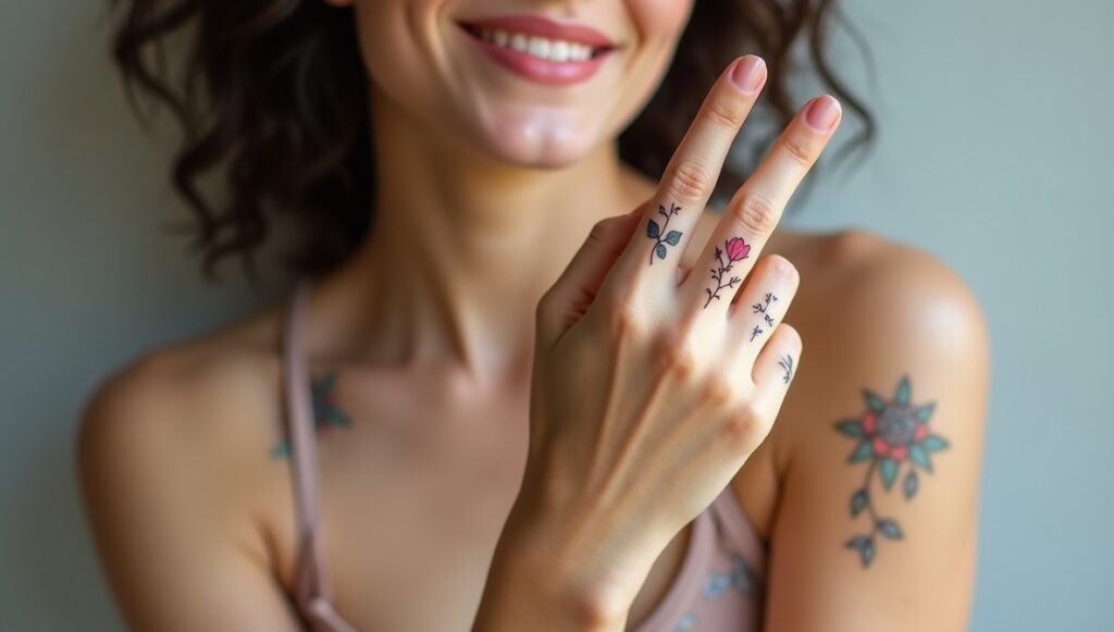 finger tattoos for women