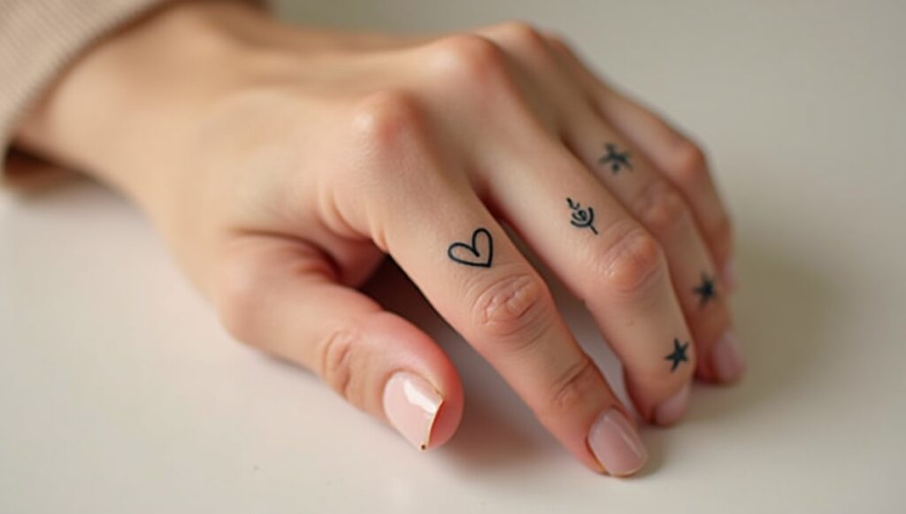 finger tattoos for women
