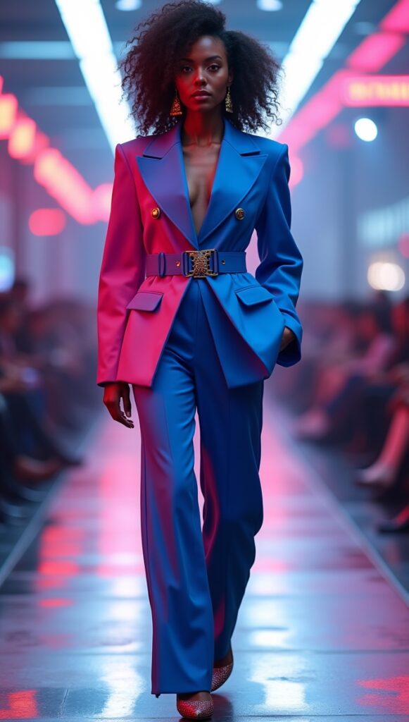 Retro-futuristic 80s vibes