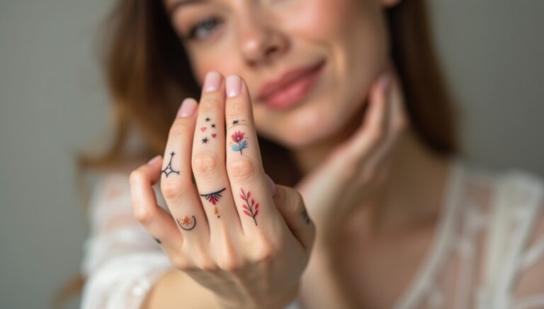 finger tattoos for women