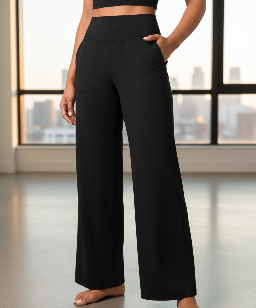 CRZ YOGA Womens Butterlift High Waisted Wide Leg Pants